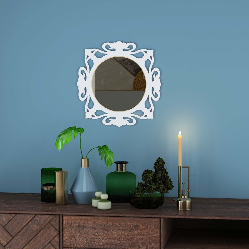 Beauty with the Circular Design Mirror A Captivating Reflection of Style and Versatility