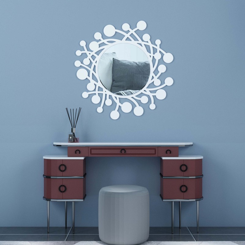 Enhance Your Space with a Wood Wreath Wall Mirror